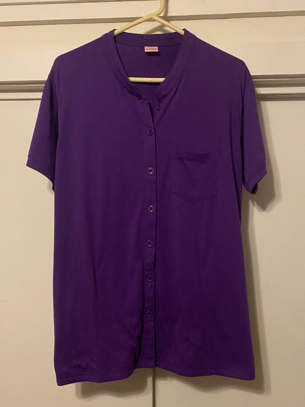 USBD, 4 INSIDE POCKETS, purple tunic, size XL